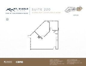 2185 N California Blvd, Walnut Creek, CA for lease Floor Plan- Image 1 of 1