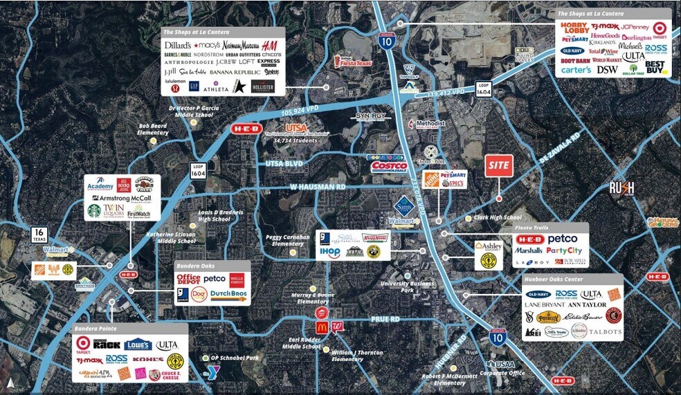 4500 De Zavala Rd, San Antonio, TX à vendre - Aérien - Image 2 de 4
