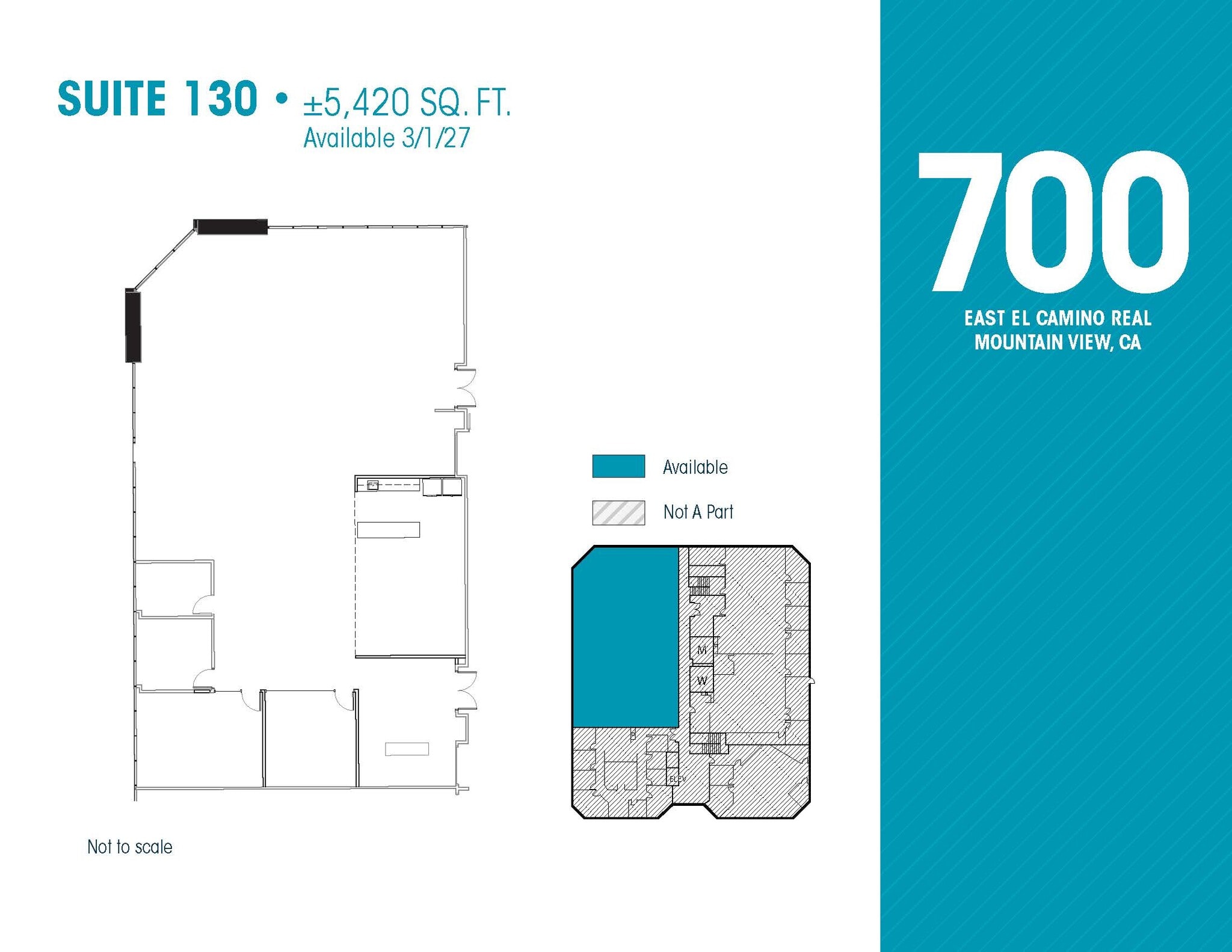 700 E El Camino Real, Mountain View, CA for lease Floor Plan- Image 1 of 1