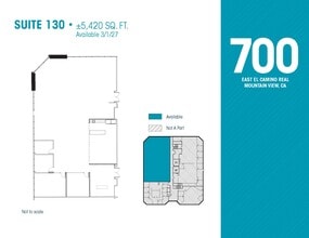 700 E El Camino Real, Mountain View, CA for lease Floor Plan- Image 1 of 1