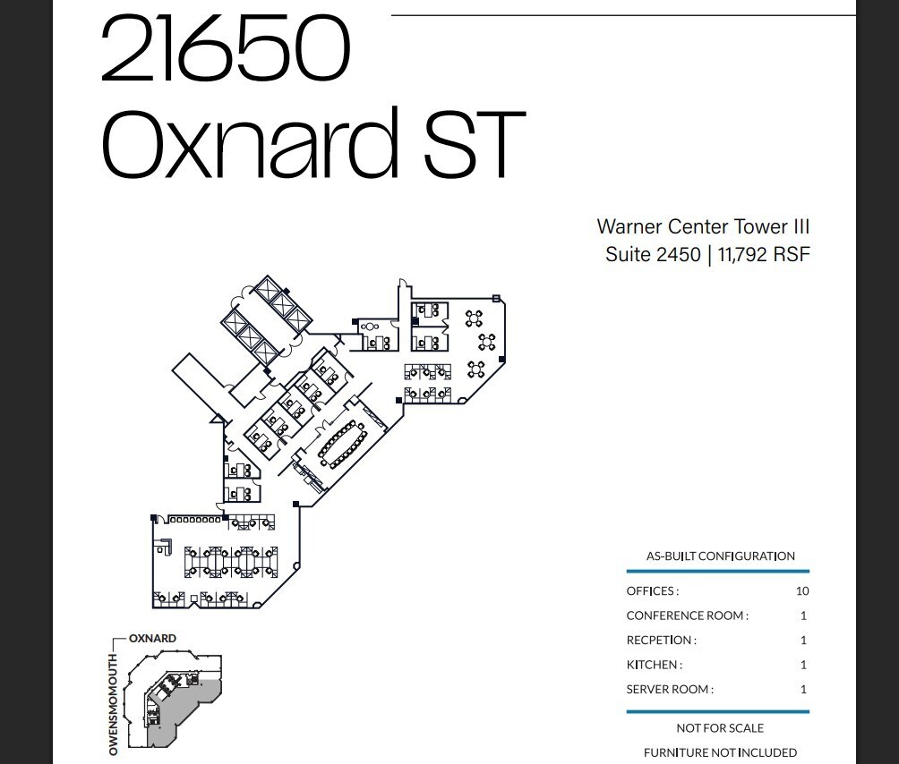 21600 Oxnard St, Woodland Hills, CA à louer Plan d’étage- Image 1 de 1