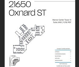 21600 Oxnard St, Woodland Hills, CA à louer Plan d’étage- Image 1 de 1