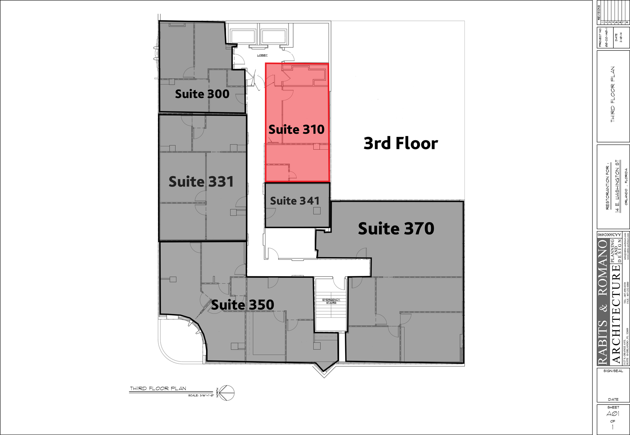 14 E Washington St, Orlando, FL à louer Plan d’étage- Image 1 de 1