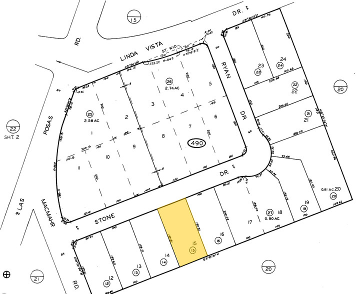 1255 Stone Dr, San Marcos, CA à vendre - Plan cadastral - Image 2 de 8