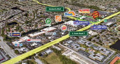 6001 Kimberly Blvd, North Lauderdale, FL - Aerial  map view