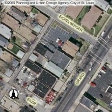 5411 S Grand Blvd, Saint Louis, MO - Aerial  map view