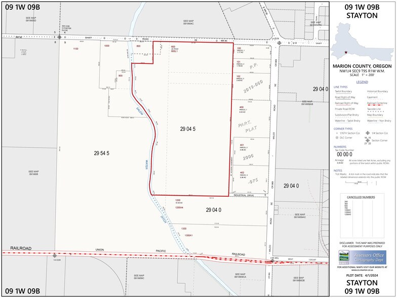 2410 Shaff Rd SE, Aumsville, OR à vendre - Plan cadastral - Image 3 de 4