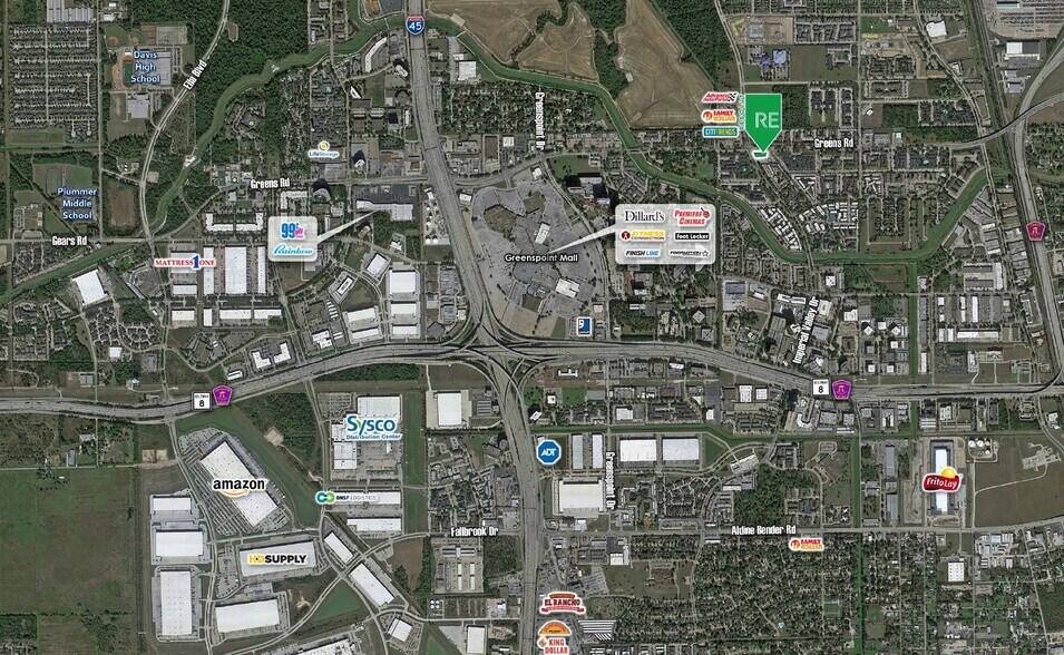 706-736 Greens Rd, Houston, TX à louer - Aérien - Image 3 de 3