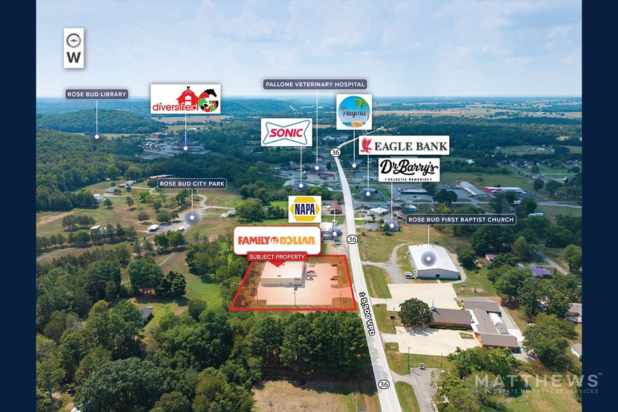 5991 Highway 36 W, Rose Bud, AR à vendre - Photo du bâtiment - Image 3 de 3