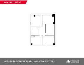 16055 Space Center Blvd, Houston, TX à louer Plan d’étage- Image 1 de 1