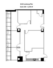 8133 Leesburg Pike, Vienna, VA à louer Plan de site- Image 1 de 2