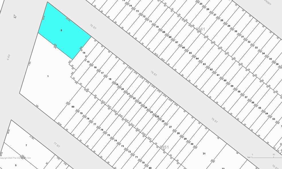 7601 Fourth Ave, Brooklyn, NY à vendre - Plan cadastral - Image 1 de 1