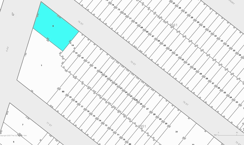 7601 Fourth Ave, Brooklyn, NY for lease - Plat Map - Image 3 of 4