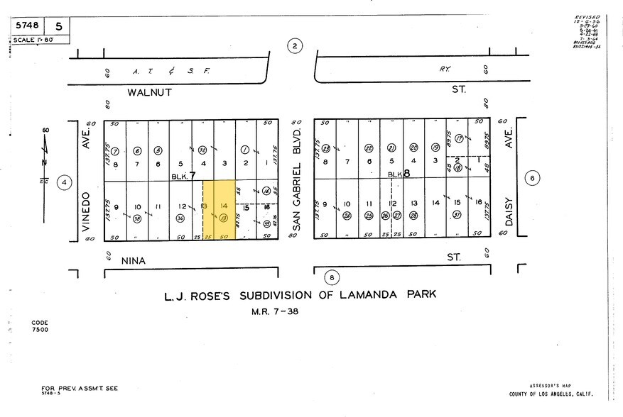 2674 E Walnut St, Pasadena, CA à vendre - Plan cadastral - Image 3 de 3