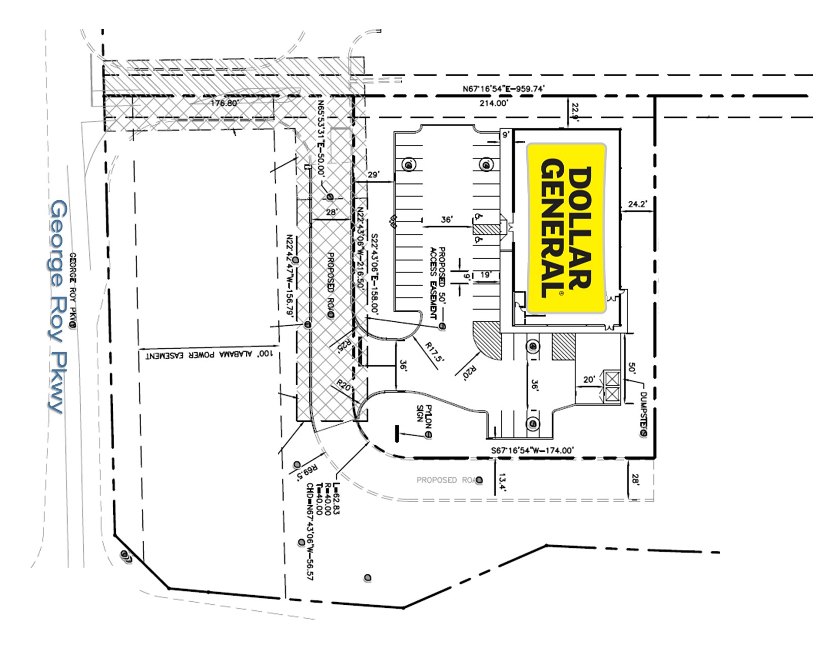 200 George Roy Parkway, Calera, AL for sale Site Plan- Image 1 of 2