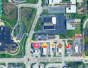 7218 W 10th St, Indianapolis, IN for lease Aerial- Image 2 of 4