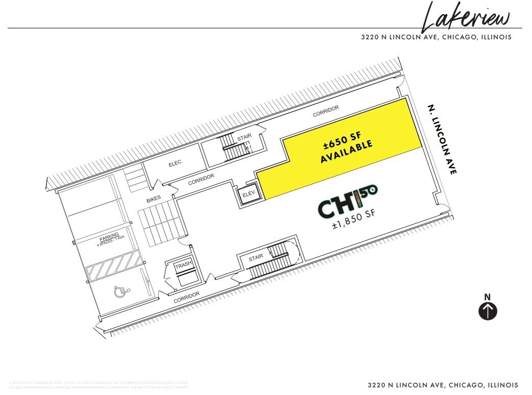 3220 N Lincoln Ave, Chicago, IL for lease Site Plan- Image 1 of 1