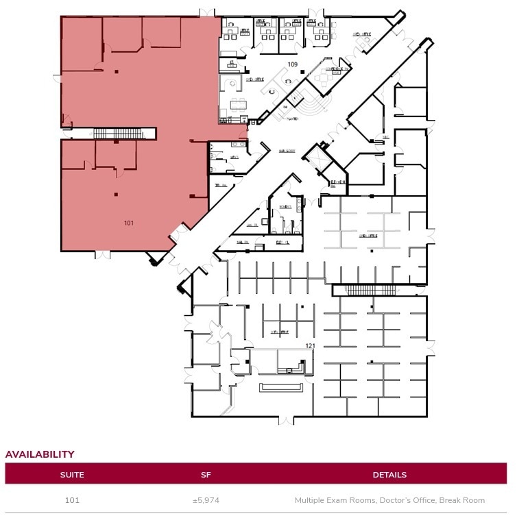 400 N Mountain Ave, Upland, CA à louer Plan d’étage- Image 1 de 1