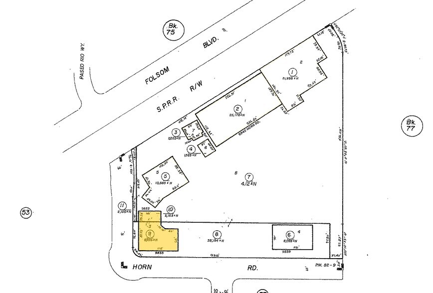 9833 Horn Rd, Sacramento, CA for lease - Plat Map - Image 2 of 2