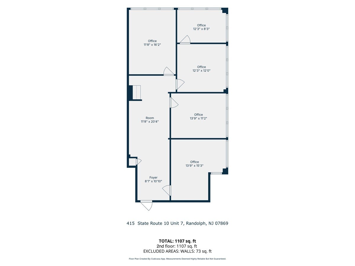 415 State Route 10, Randolph, NJ 07869 - Unité 7 -  - Plan d’étage - Image 1 of 1
