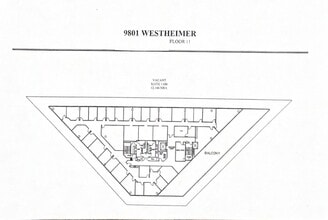 9801 Westheimer Rd, Houston, TX à louer Plan d’étage- Image 1 de 1
