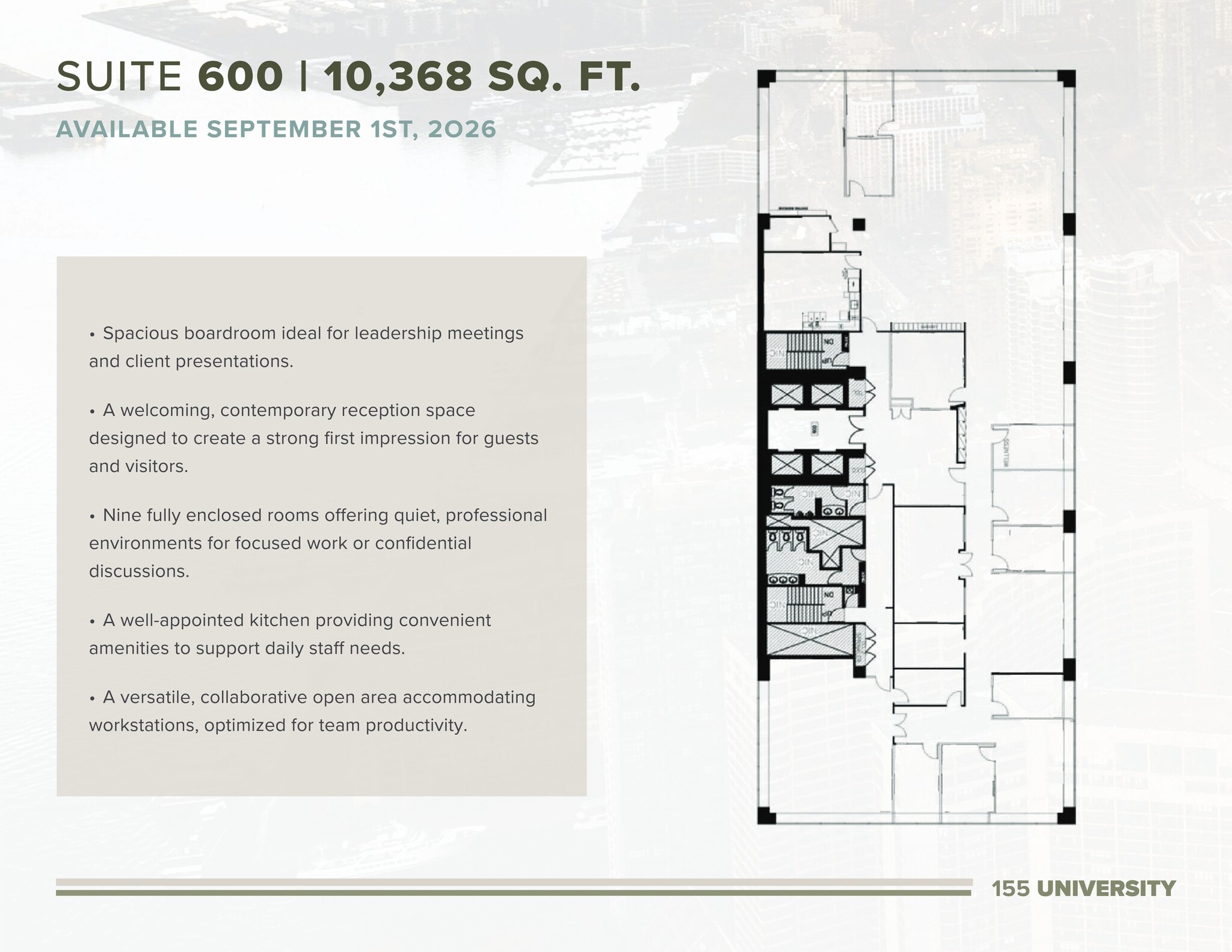155 University Ave, Toronto, ON for lease Site Plan- Image 1 of 1