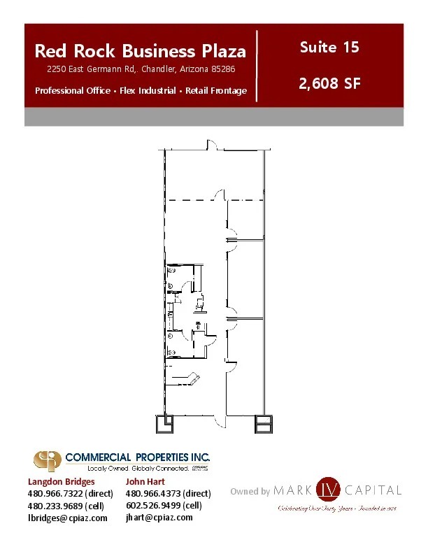 2250 E Germann Rd, Chandler, AZ à louer Plan d  tage- Image 1 de 1