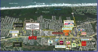 SE Federal Hwy, Hobe Sound, FL - AÉRIEN Vue de la carte - Image1