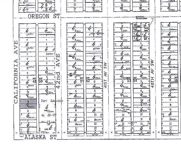 4540 California Ave SW, Seattle, WA à louer - Plan cadastral - Image 3 de 4
