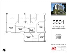 3501 Algonquin Rd, Rolling Meadows, IL for lease Site Plan- Image 1 of 1