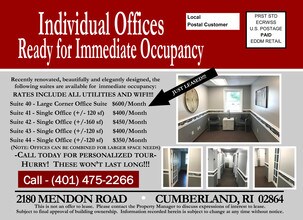 2180 Mendon Rd, Cumberland, RI for lease Building Photo- Image 2 of 5