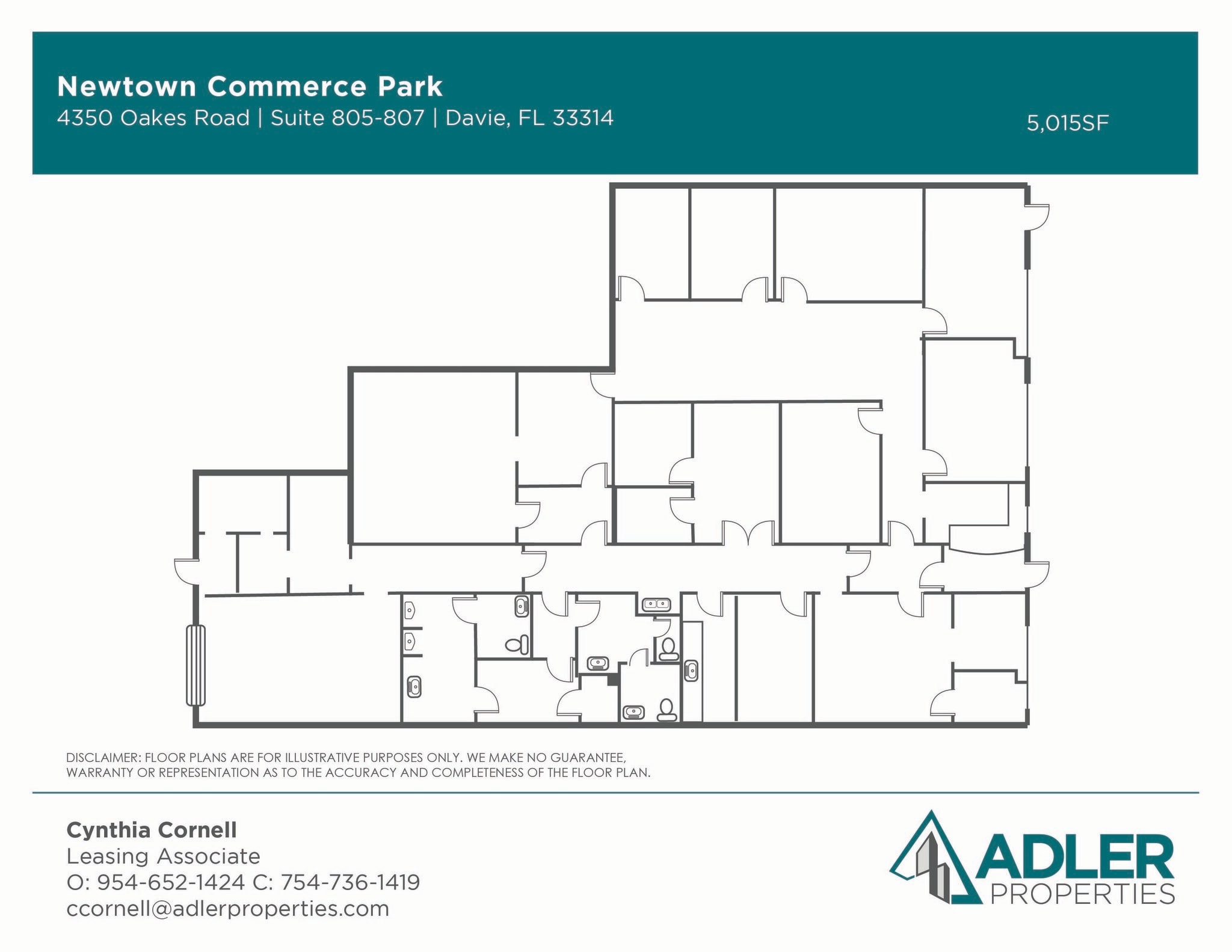 4350-4380 Oakes Rd, Davie, FL à louer Plan d’étage- Image 1 de 1