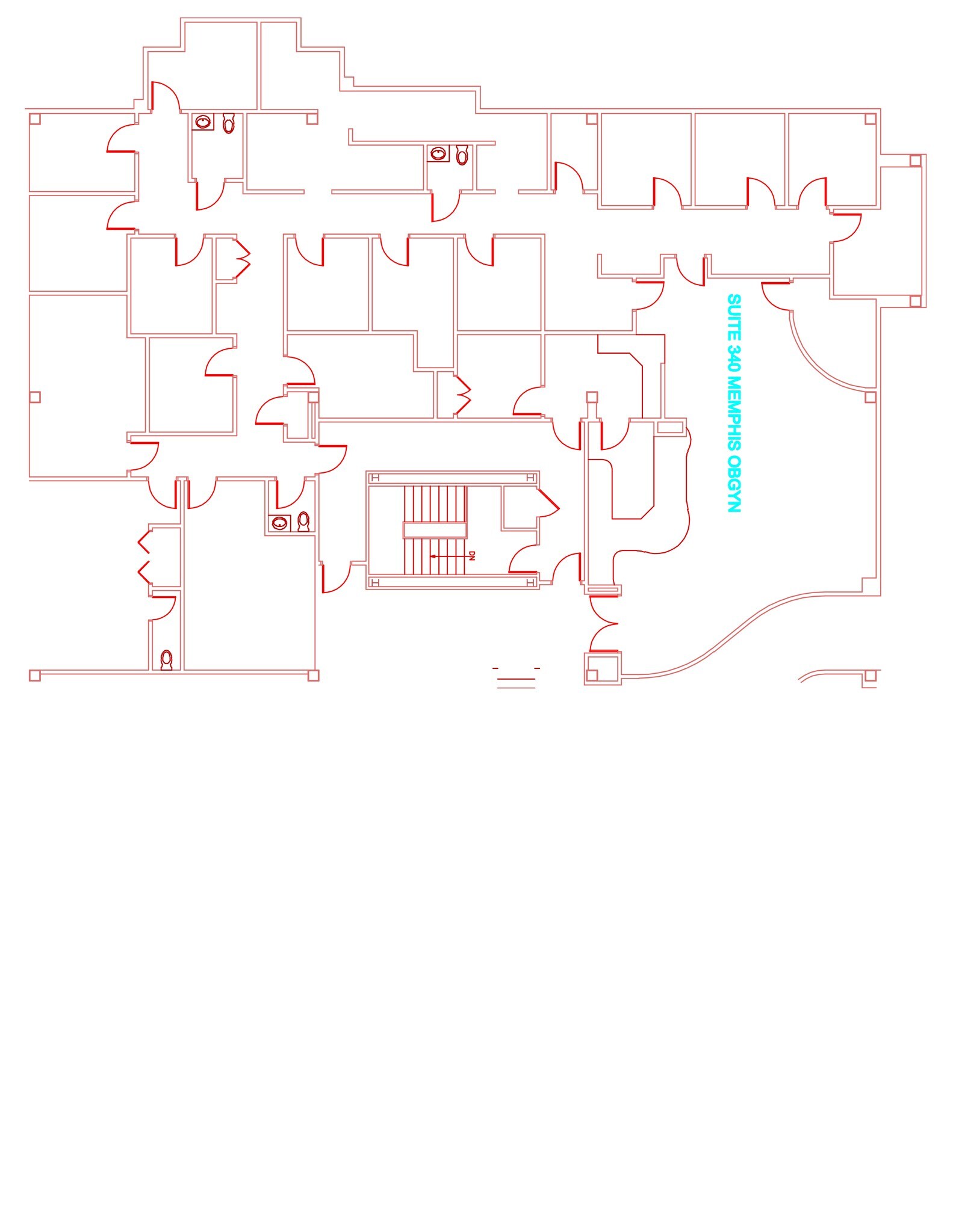 7705 Poplar Ave, Germantown, TN à louer Plan de site- Image 1 de 1