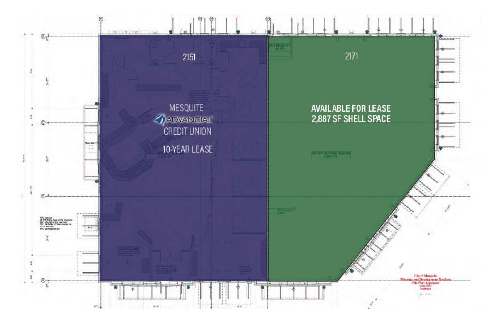 2171 N Belt Line Rd, Mesquite, TX à louer Plan d’étage- Image 1 de 1