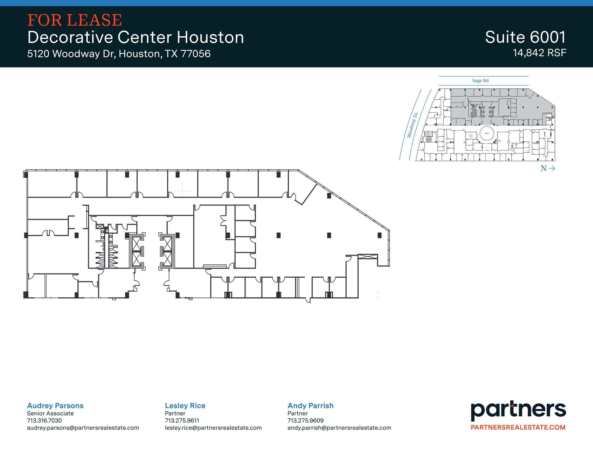 5120 Woodway Dr, Houston, TX à louer Plan de site- Image 1 de 1