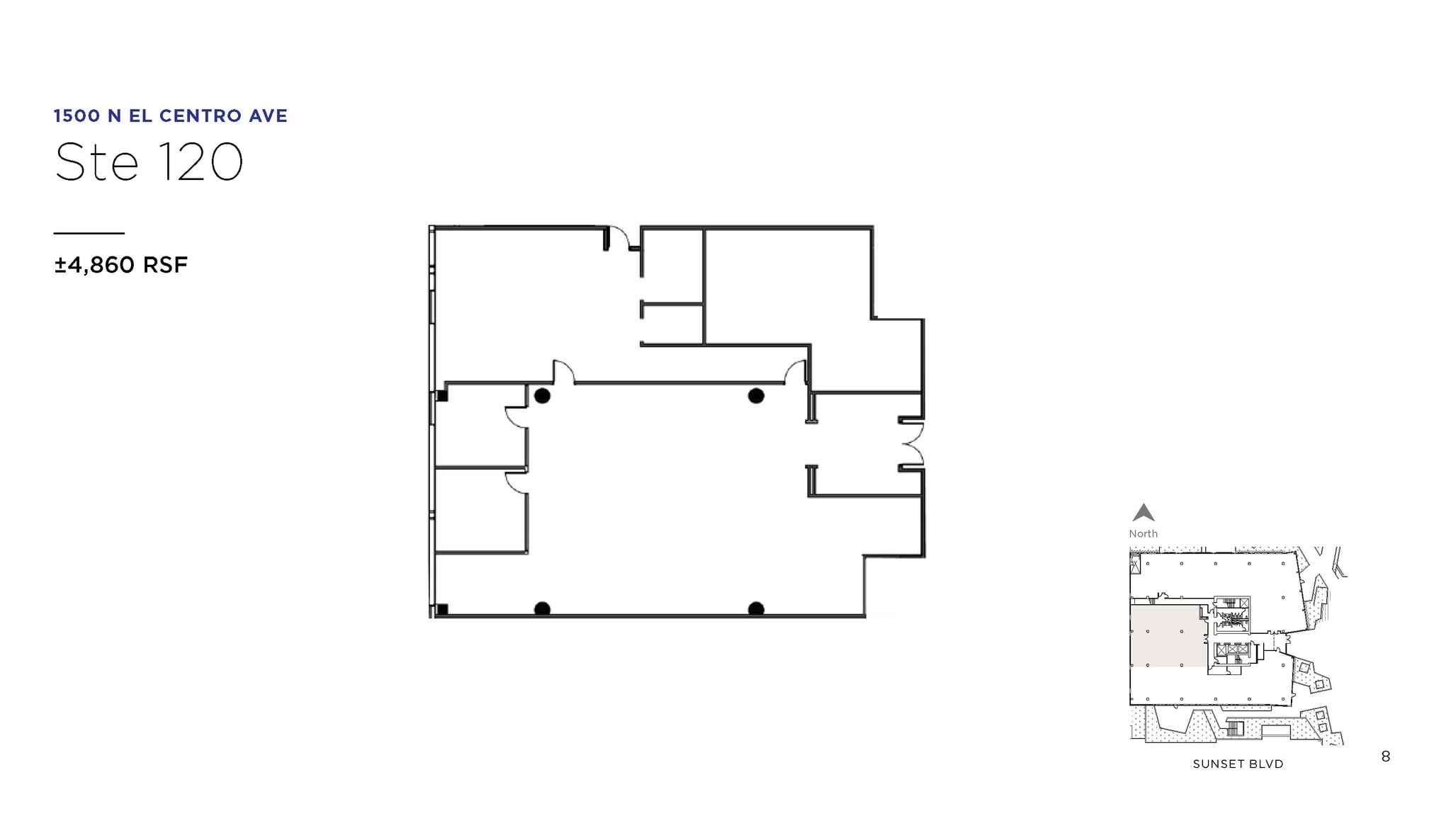 1500 N El Centro Ave, Los Angeles, CA for lease Floor Plan- Image 1 of 1