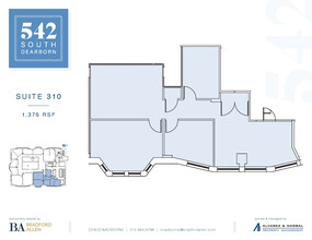 542-550 S Dearborn St, Chicago, IL à louer Plan d’étage- Image 1 de 2