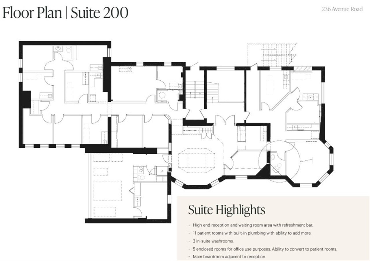 236 Avenue Rd, Toronto, ON for lease Floor Plan- Image 1 of 1