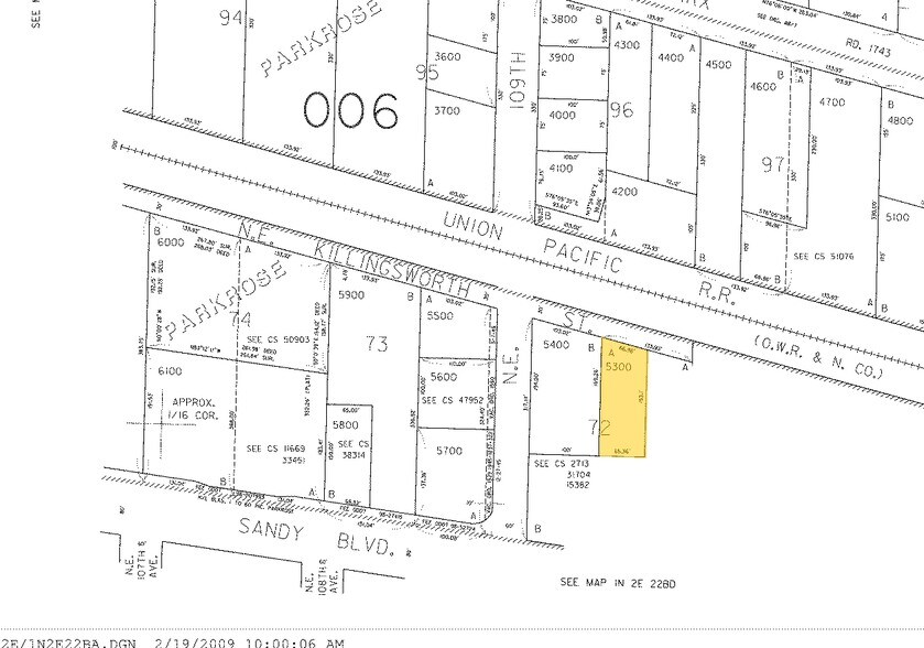 10928 NE Killingsworth St, Portland, OR à vendre - Plan cadastral - Image 3 de 3