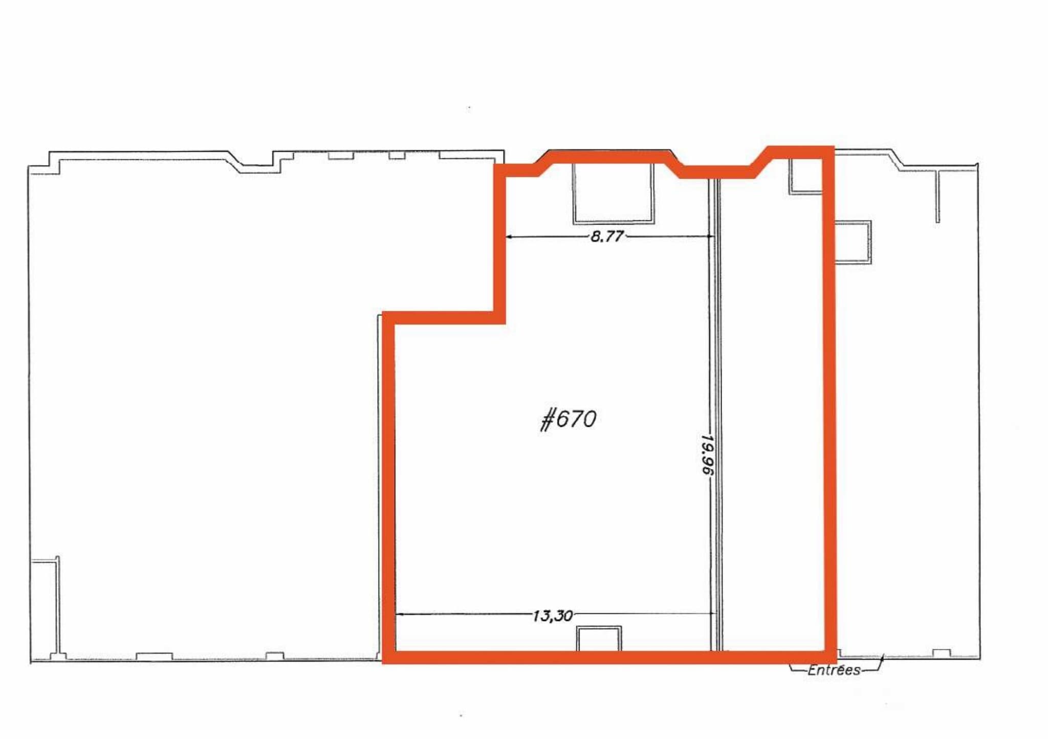 694-750 Montarville, Saint-bruno, QC à louer Plan d’étage- Image 1 de 3