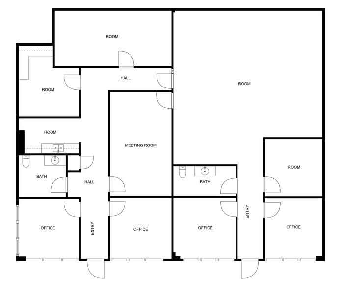 1404 E Central Ave, Bentonville, AR for lease - Floor Plan - Image 2 of 2
