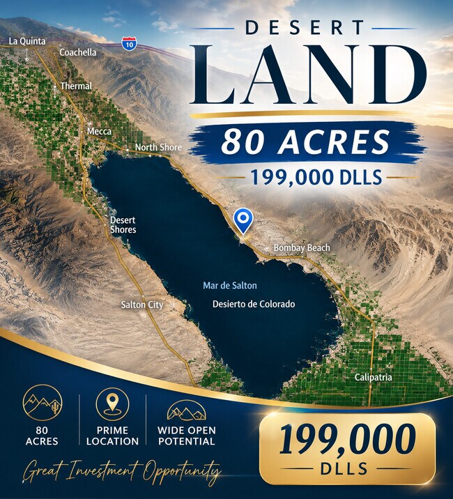 Plus de détails pour Vacant Land, Niland, CA - Terrain à vendre