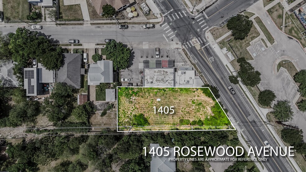 1405 Rosewood, Austin, TX à vendre - Aérien - Image 2 de 8