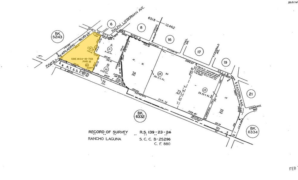 2500 S Atlantic Blvd, Commerce, CA for lease - Plat Map - Image 2 of 2