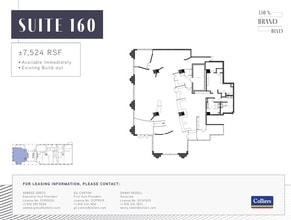 330 N Brand Blvd, Glendale, CA à louer Plan d’étage- Image 1 de 1