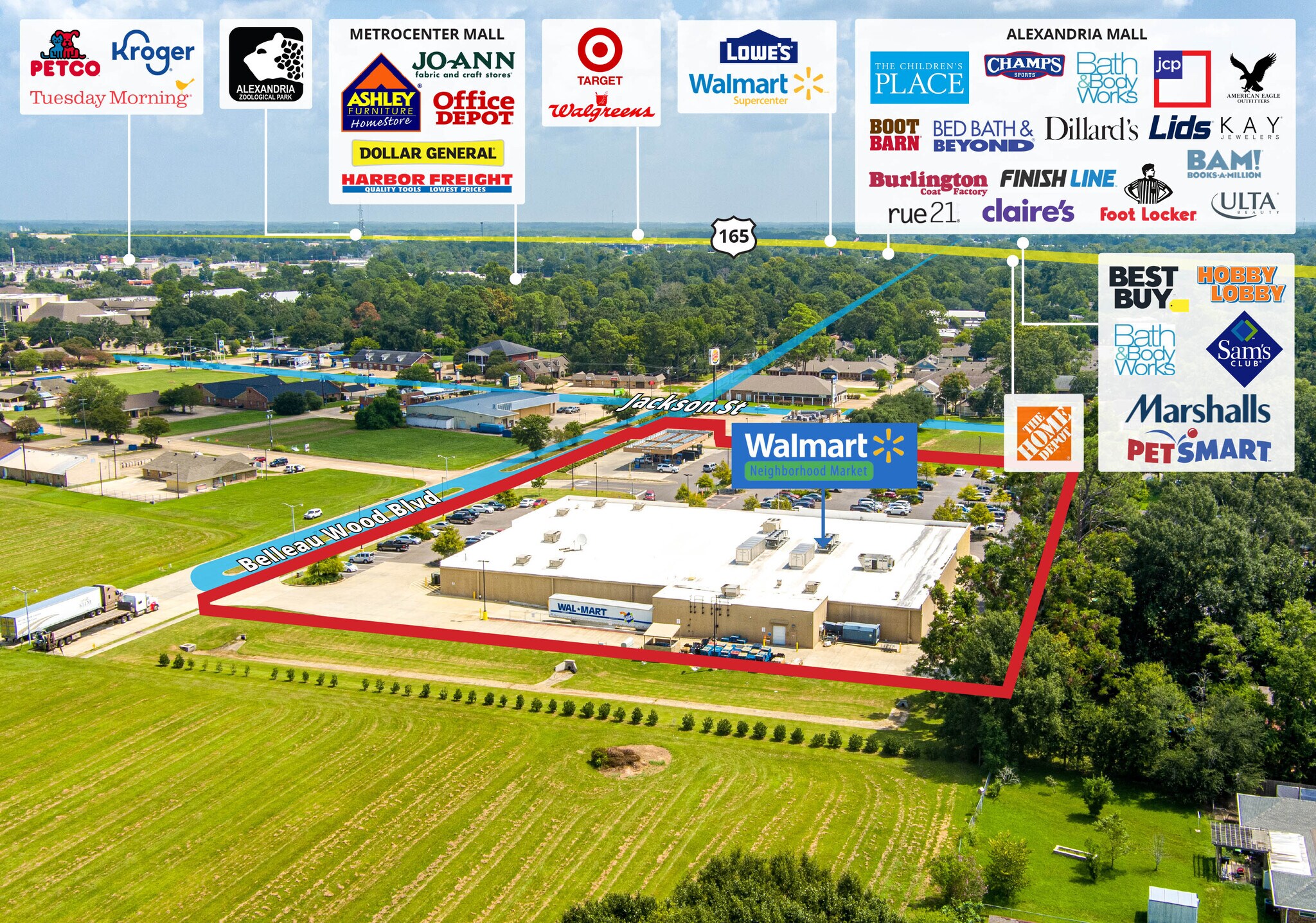 Walmart Market, Alexandria, LA à vendre Photo du bâtiment- Image 1 de 8