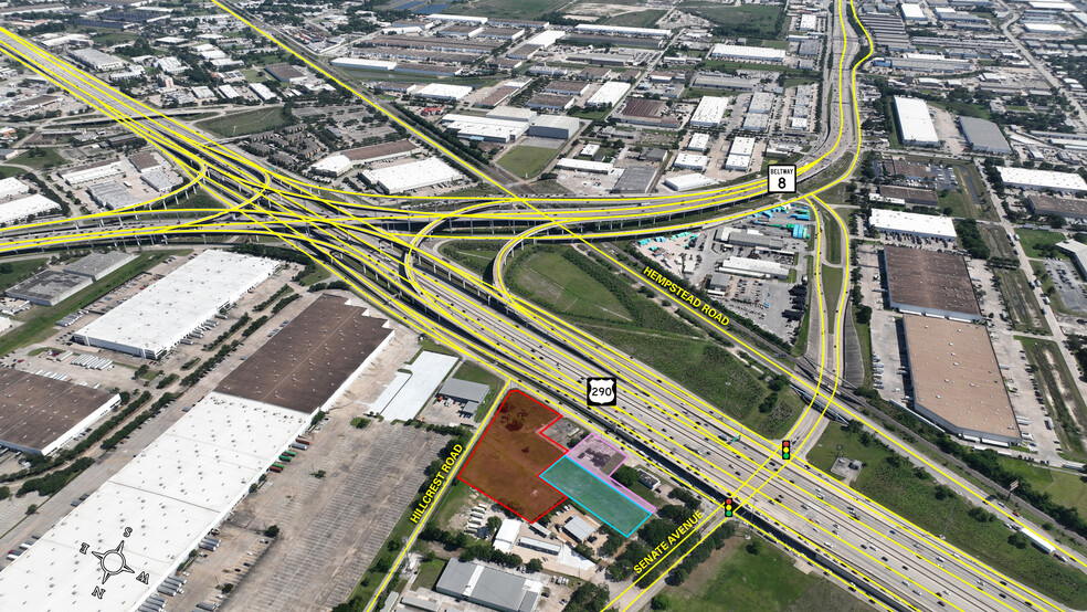 US 290 & Hillcrest Rd, Houston, TX for sale - Aerial - Image 3 of 3