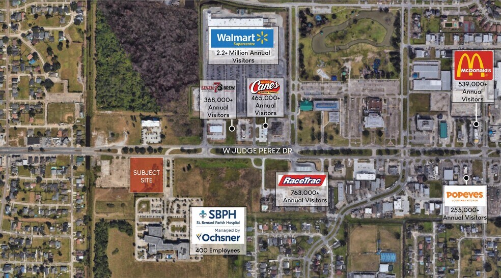 7900 W Judge Perez Dr, Arabi, LA à louer - Photo du bâtiment - Image 3 de 5