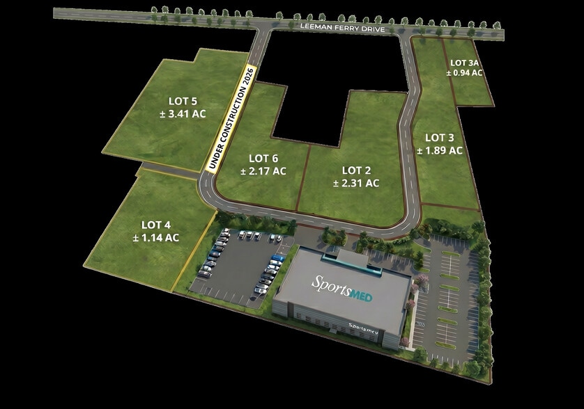 Leeman Ferry Rd, Huntsville, AL à vendre - Plan de site - Image 2 de 2