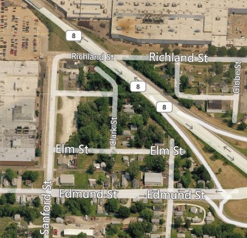 300-302 Edmund St, East Peoria, IL for lease - Aerial - Image 3 of 6